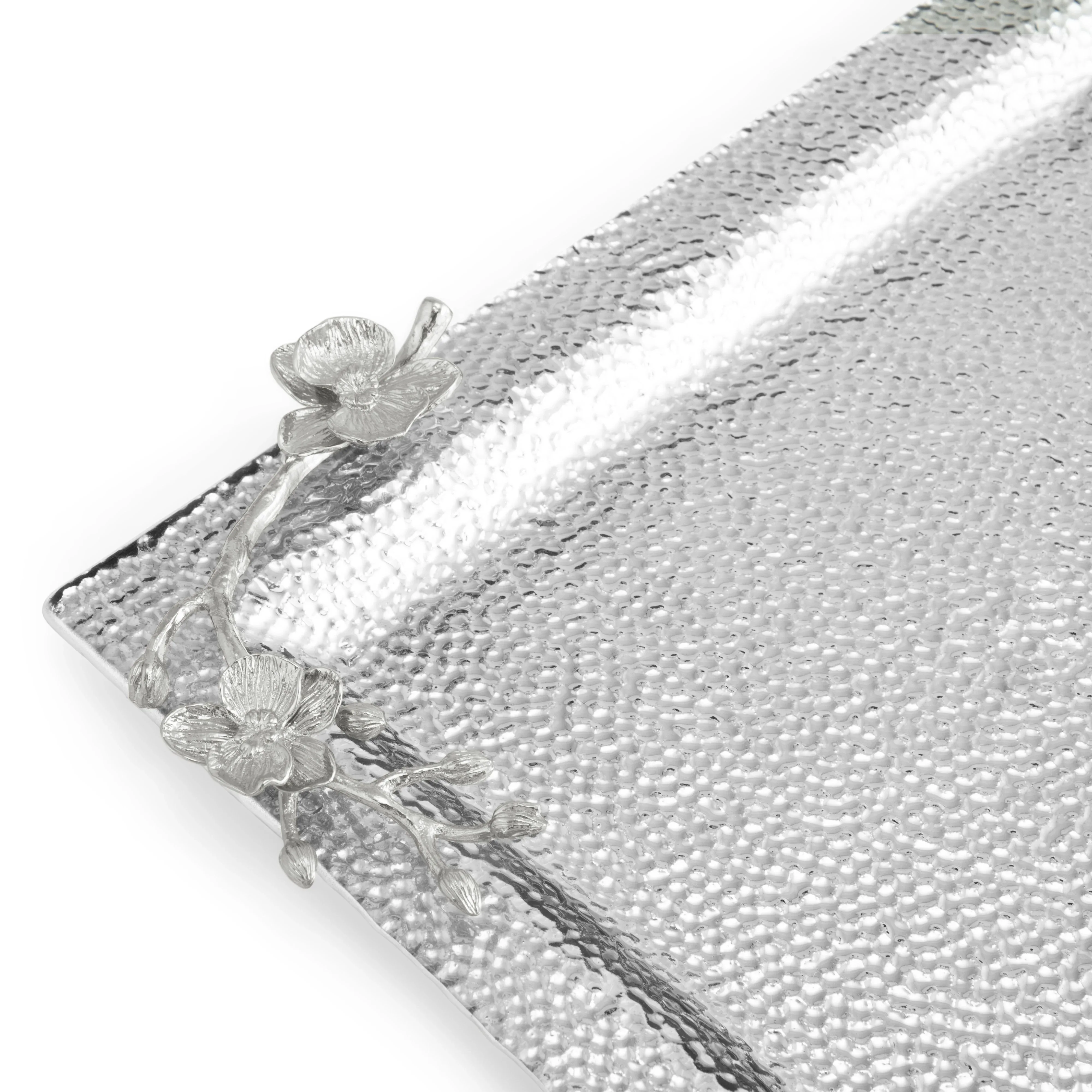 White Orchid Large Glass Tray - Image 3
